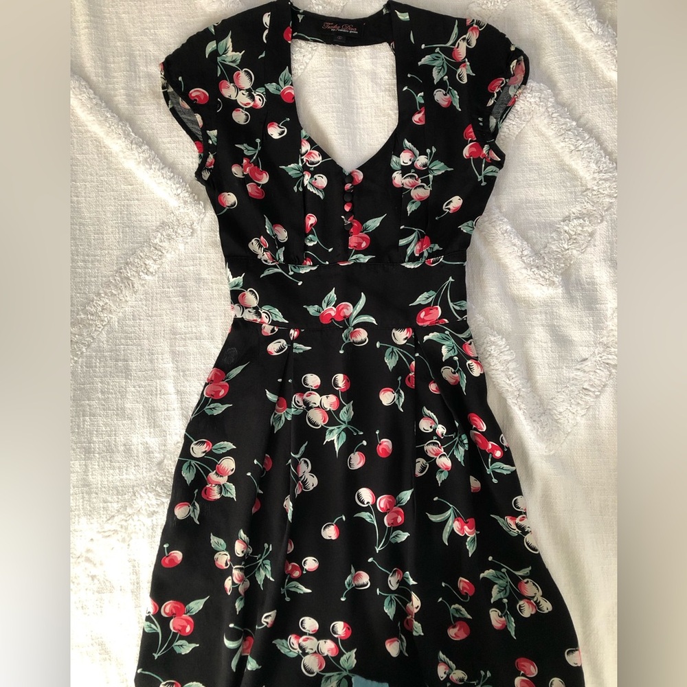 Trashy Diva Cherries Dress with back cut out